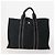 Hermès Borsa Fourre Tout HERMES 2 Set Cotton Black Navy Auth BA12675 Nero Blu navy - vista 2