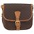 Céline Borsa a Spalla CELINE Macadam Canvas PVC Pelle Marrone Oro Auth BA12773 D'oro - vista 13