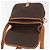 Céline Borsa a Spalla CELINE Macadam Canvas PVC Pelle Marrone Oro Auth BA12773 D'oro - vista 19