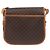 Céline Borsa a Spalla CELINE Macadam Canvas PVC Pelle Marrone Oro Auth BA12773 D'oro - vista 2