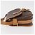 Céline Borsa a Spalla CELINE Macadam Canvas PVC Pelle Marrone Oro Auth BA12773 D'oro - vista 4