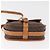 Céline Borsa a Spalla CELINE Macadam Canvas PVC Pelle Marrone Oro Auth BA12773 D'oro - vista 5