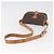 Céline Borsa a Spalla CELINE Macadam Canvas PVC Pelle Marrone Oro Auth BA12773 D'oro - vista 7