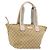 Borsa GUCCI GG Canvas Sherry Line Beige Oro 131230 Auth BA12928 D'oro