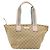Borsa GUCCI GG Canvas Sherry Line Beige Oro 131230 Auth BA12928 D'oro - vista 13