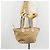 Borsa GUCCI GG Canvas Sherry Line Beige Oro 131230 Auth BA12928 D'oro - vista 23