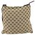 Borsa a Spalla GUCCI GG Canvas Beige Argento 132907 Auth 181277 - vista 2