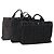 Hermès Borsa Fourre Tout HERMES Cotton 3 Set Black Gray Auth BA12670 Marrone Nero