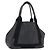 BALENCIAGA Navy Kabas S Tote Bag Leder Schwarz Silber 339933 Auth 180690