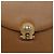 Borsa a tracolla con catena Christian Dior in pelle beige e oro Auth BA12791 D'oro - vista 17