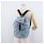 Rucksack PRADA Nylon Hellblau Silber Auth 179705A - Ansicht 25