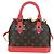 LOUIS VUITTON Monogram Totem Alma BB Borsa a Mano Rossa M41659 LV Auth 179848SAV Rosso Monogramma - vista 13