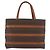 Céline Borsa CELINE Macadam in tela e pelle PVC marrone oro Auth 181540 D'oro - vista 2