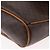 Céline Borsa a Spalla CELINE Macadam Canvas PVC Pelle Marrone Oro Auth 179841 D'oro - vista 14