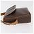 Céline Borsa a Spalla CELINE Macadam Canvas PVC Pelle Marrone Oro Auth 179841 D'oro - vista 4