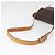 Céline Borsa a Spalla CELINE Macadam Canvas PVC Pelle Marrone Oro Auth 179841 D'oro - vista 7