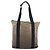 CHANEL Tote Bag Nylon Braun Silber CC Authentisch 180588 - Ansicht 2