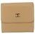 Cartera Trifold CHANEL de cuero Beige Gold CC Auth BA12653 Dorado - vista 13