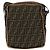 Borsa a Spalla FENDI Zucca Canvas Nero Marrone Auth 180611 - vista 2