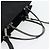 Borsa GUCCI Nylon 2way Nero Argento 002 1028 3754 Auth 181176 - vista 7