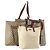 Borsa GUCCI GG Supreme GG Plus Web Sherry Line in PVC 4 Set Beige Avorio Auth 178836 Crudo