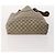 Borsa GUCCI GG Supreme GG Plus Web Sherry Line in PVC 4 Set Beige Avorio Auth 178836 Crudo - vista 6
