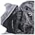 Borsa a tracolla PRADA Nylon Nero Argento Auth 179291 - vista 23