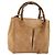 GUCCI Bamboo Handtasche Wildleder 2way Beige Gold 000 1364 0316 Auth 181173 Golden