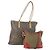 Tote Bag SAINT LAURENT PRADA Canvas PVC 2 Set Beige Auth BA12662