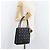 Borsa Christian Dior Lady Dior in pelle di agnello nera e oro Auth 181559SAM Nero D'oro - vista 24
