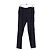 Saint Laurent Pantalones rectos azul marino