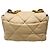 Chanel 19 Schultertasche mit Klappe aus gestepptem beigem Lammleder 2020 Größe Medium mit Mix-Metal-Hardware - Ansicht 3