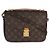 Louis Vuitton Pochette Metis in tela Monogram Marrone