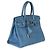 Hermès Bleu Brighton Epsom Birkin 30 PHW Azul - vista 4