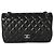 Timeless Borsa Chanel Black Quilted Lambskin Jumbo Classic Double Flap Nero