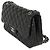 Timeless Borsa Chanel Black Quilted Lambskin Jumbo Classic Double Flap Nero - vista 3