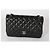 Timeless Borsa Chanel Black Quilted Lambskin Jumbo Classic Double Flap Nero - vista 7