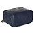 Vanity Beauty Case Chanel Navy in Agnello Trapuntato con Manico e Catena Blu - vista 2