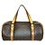 Céline Celine Mini Boston Handtasche mit Macadam-Muster Braun