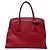 Borsa a tracolla in pelle bordeaux Prada Bordò - vista 2
