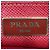 Borsa a tracolla in pelle bordeaux Prada Bordò - vista 4