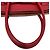 Borsa a tracolla in pelle bordeaux Prada Bordò - vista 7