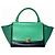 16 Céline Borsa a 2 modi / Borsa a tracolla Celine Trapeze Verde Blu navy
