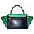 16 Céline Borsa a 2 modi / Borsa a tracolla Celine Trapeze Verde Blu navy - vista 2