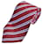 Kiton Cravatta in seta a righe Rosso Blu chiaro  - vista 1