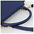 Céline Celine Trapeze in pelle e camoscio Medium Blu - vista 7