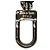 Bracciale Charm Louis Vuitton Damier Graphite Nero Blu - vista 3