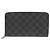 Louis Vuitton Damier Graphite Zippy Organizer NM N60111 Long Wallet Nero