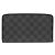 Louis Vuitton Damier Graphite Zippy Organizer NM N60111 Long Wallet Nero - vista 2
