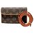 Clutch Pochette Florentine Louis Vuitton Marrone